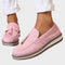 Mocassins "Halo" – Daim à pompons