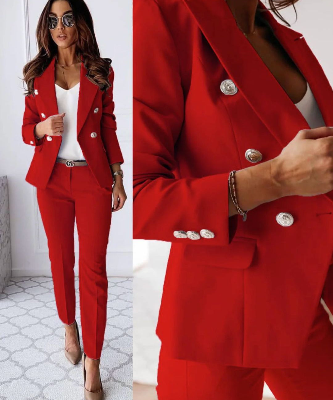 Tailleur "Maria" – Double boutonnage