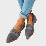 Mocassins "Annemarie" – Pointus aspect daim