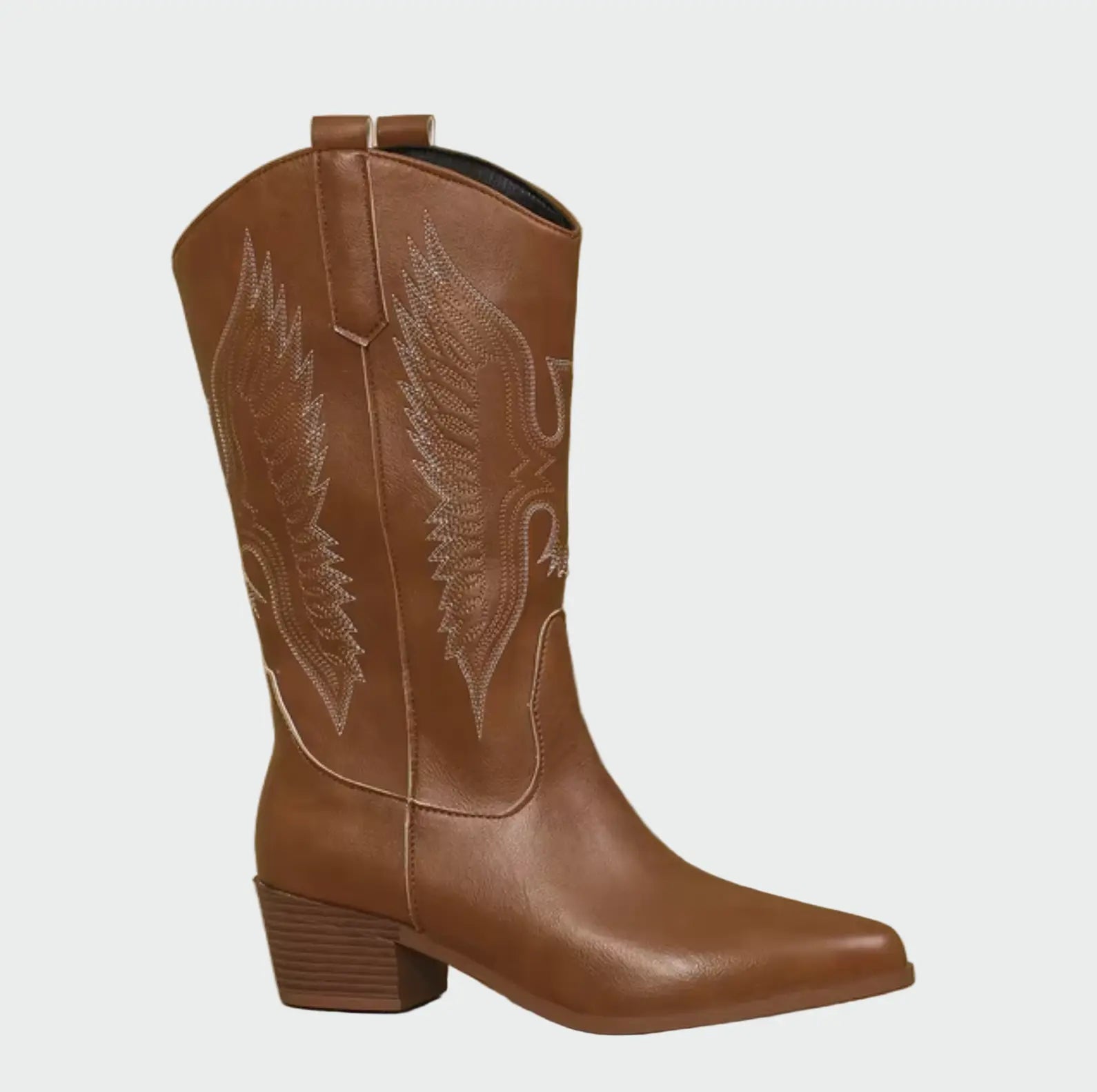 Cowboylaarzen – Leer met Verenborduursel