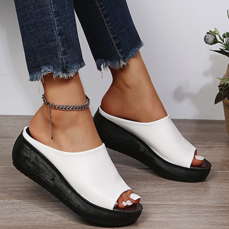 Orthopedische Plateausandalen "Heidi" – Slip-On