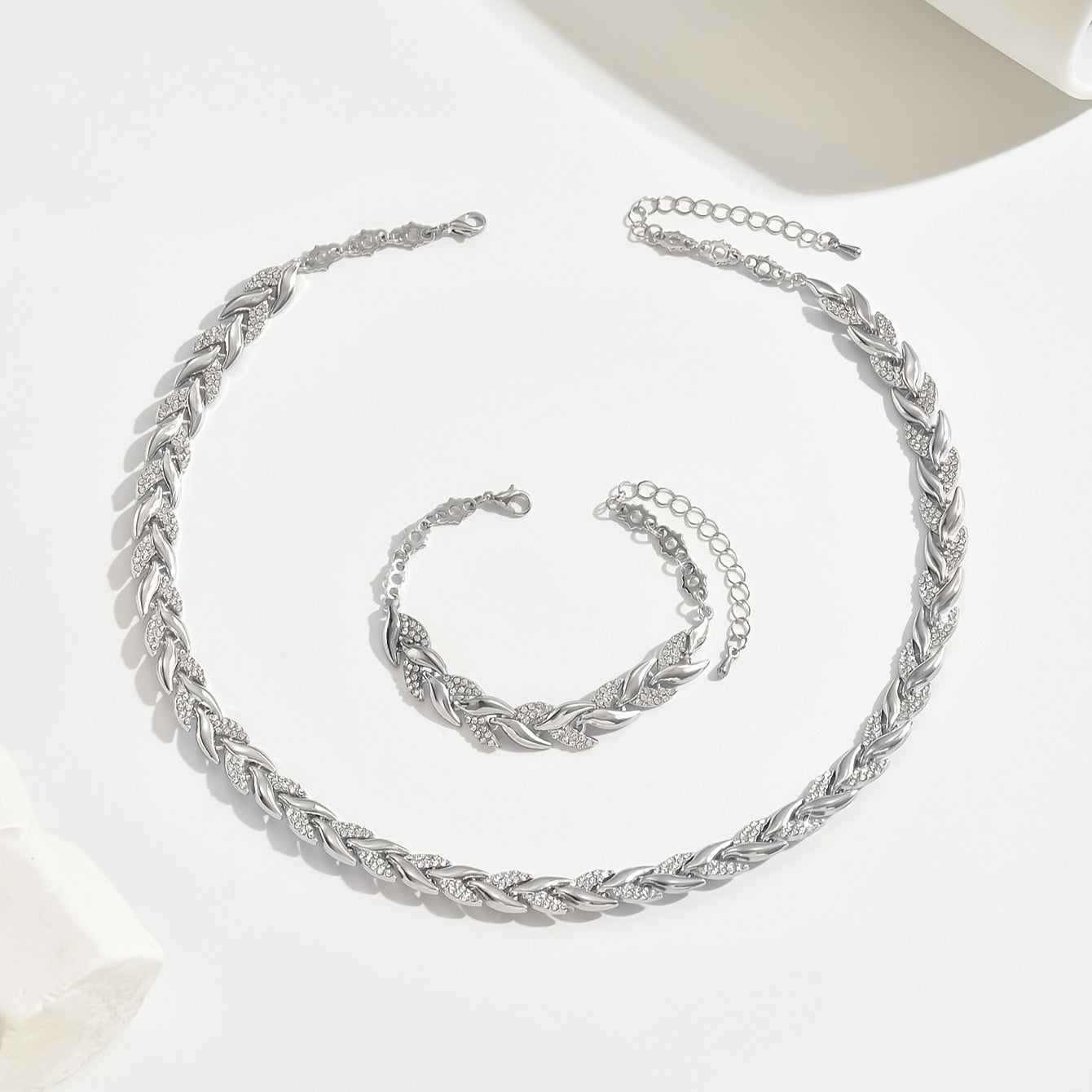 Parure "Lena" – Strass et cristal