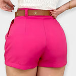 Plooishort met Hoge Taille