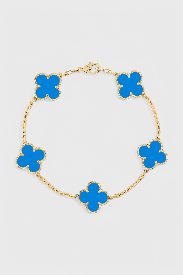 Bracelet – Motif trèfle doré