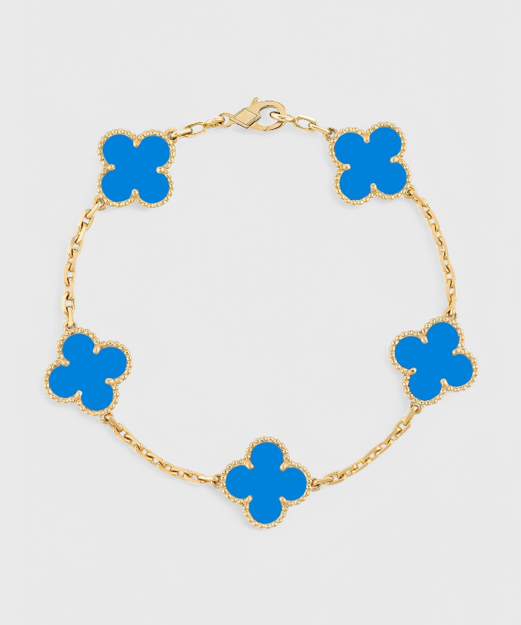 Bracelet – Motif trèfle doré