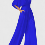 Lange Jumpsuit "Liesl" – V-hals & Capemouwen