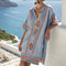 Tuniek "Liesl" – Azuurblauw Herbarium