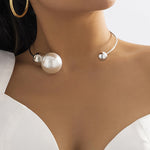 Collier – Perles métalliques