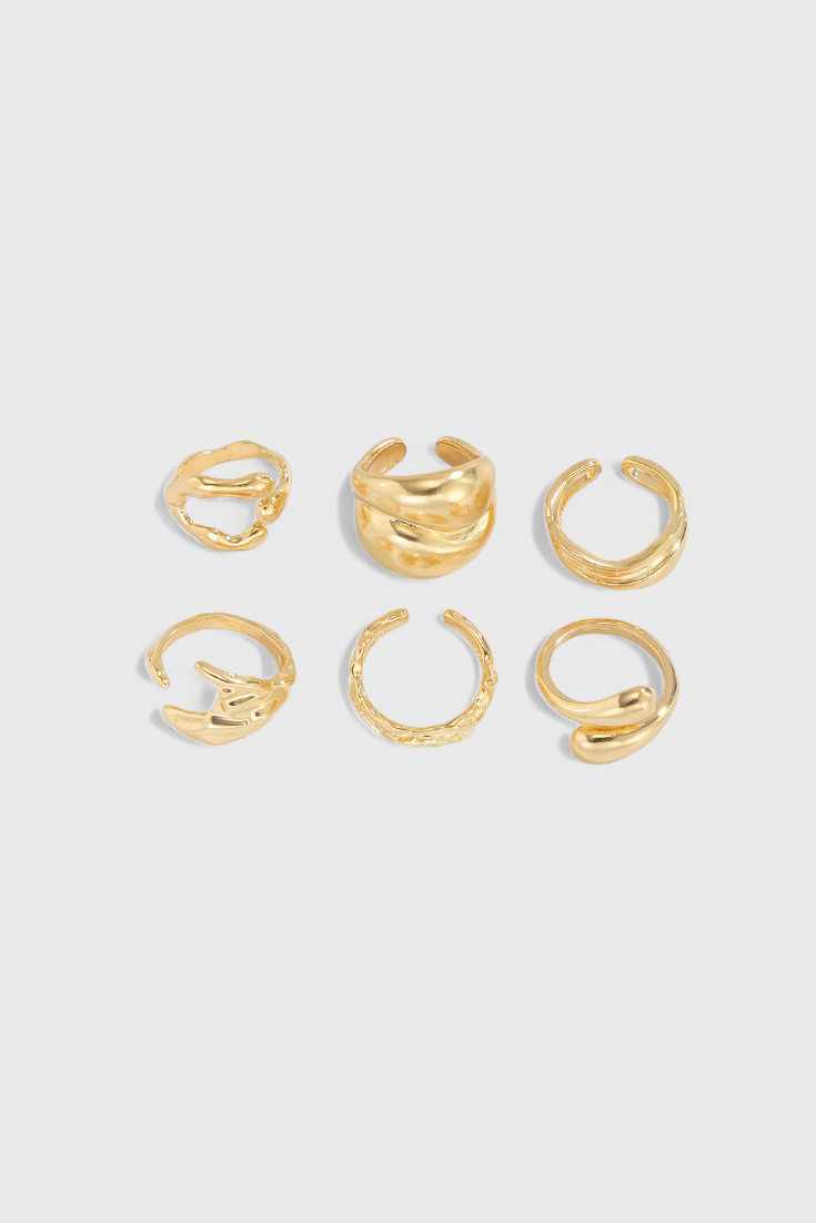 Bague – Design irrégulier superposé