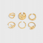 Bague – Design irrégulier superposé