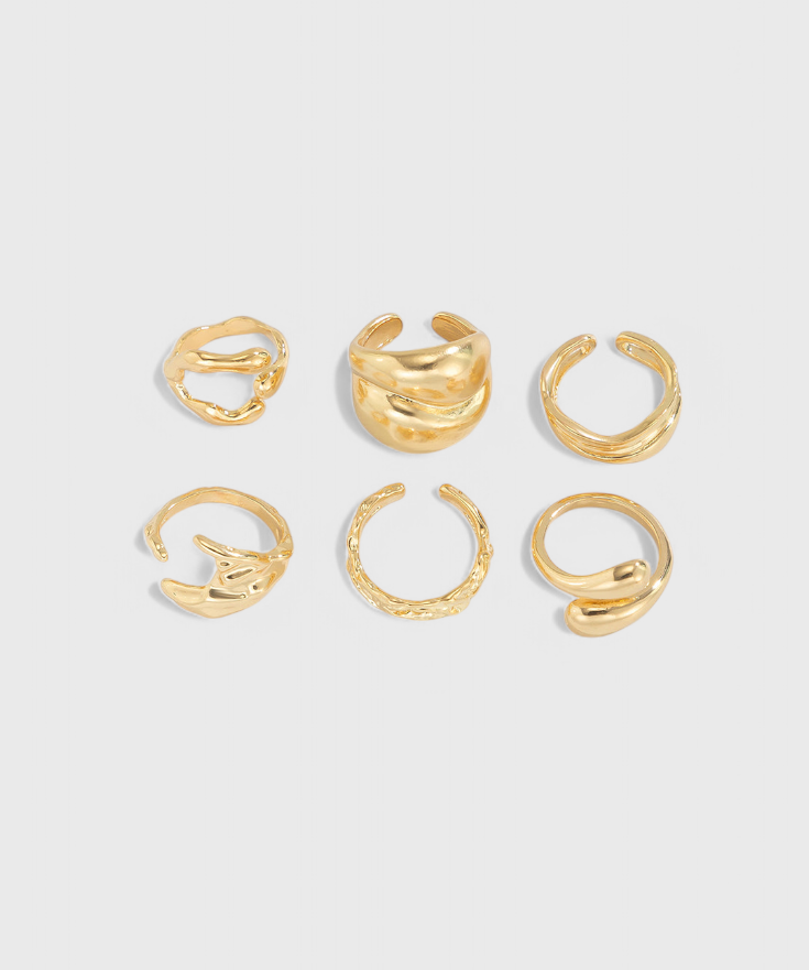 Bague – Design irrégulier superposé
