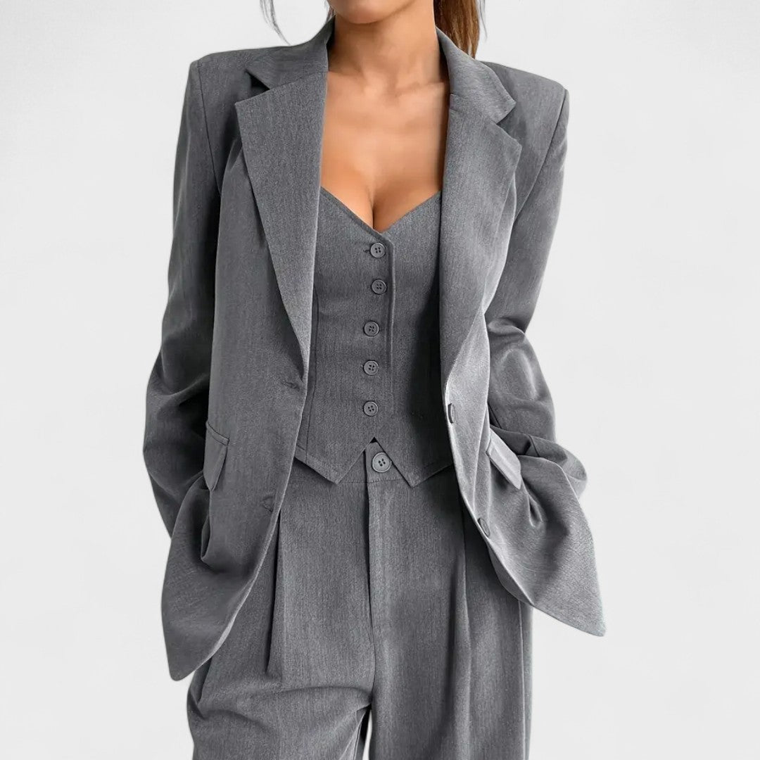 Tailleur trois pièces "Madalena" – Blazer, gilet & pantalon