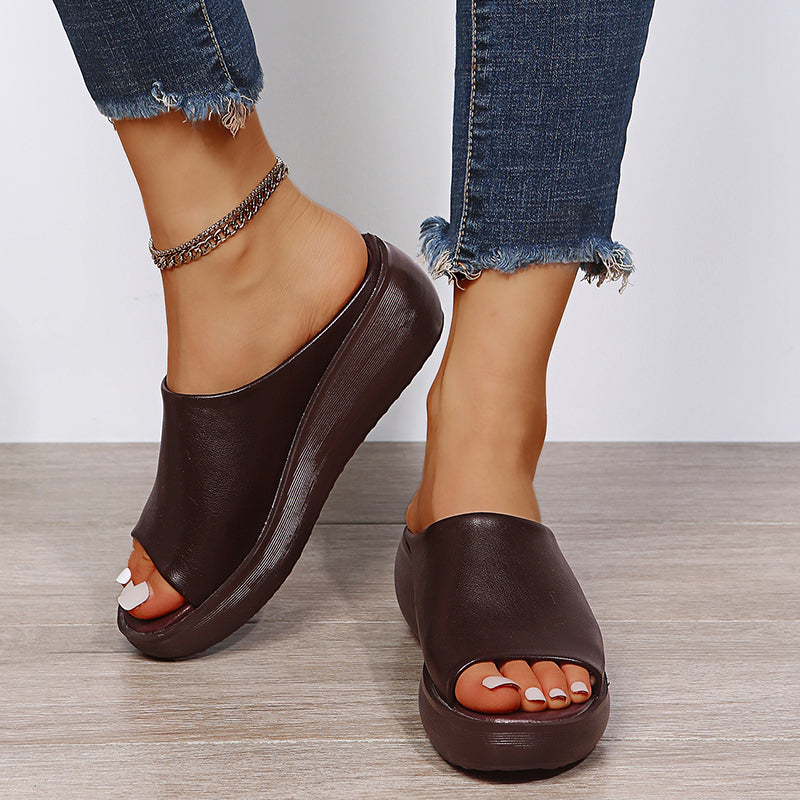 Orthopedische Plateausandalen "Heidi" – Slip-On