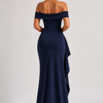 Off-Shoulder Maxikleed "Svenja" – Met Split