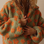 Pull Sherpa "Magdalena" – Fleurs Bohème
