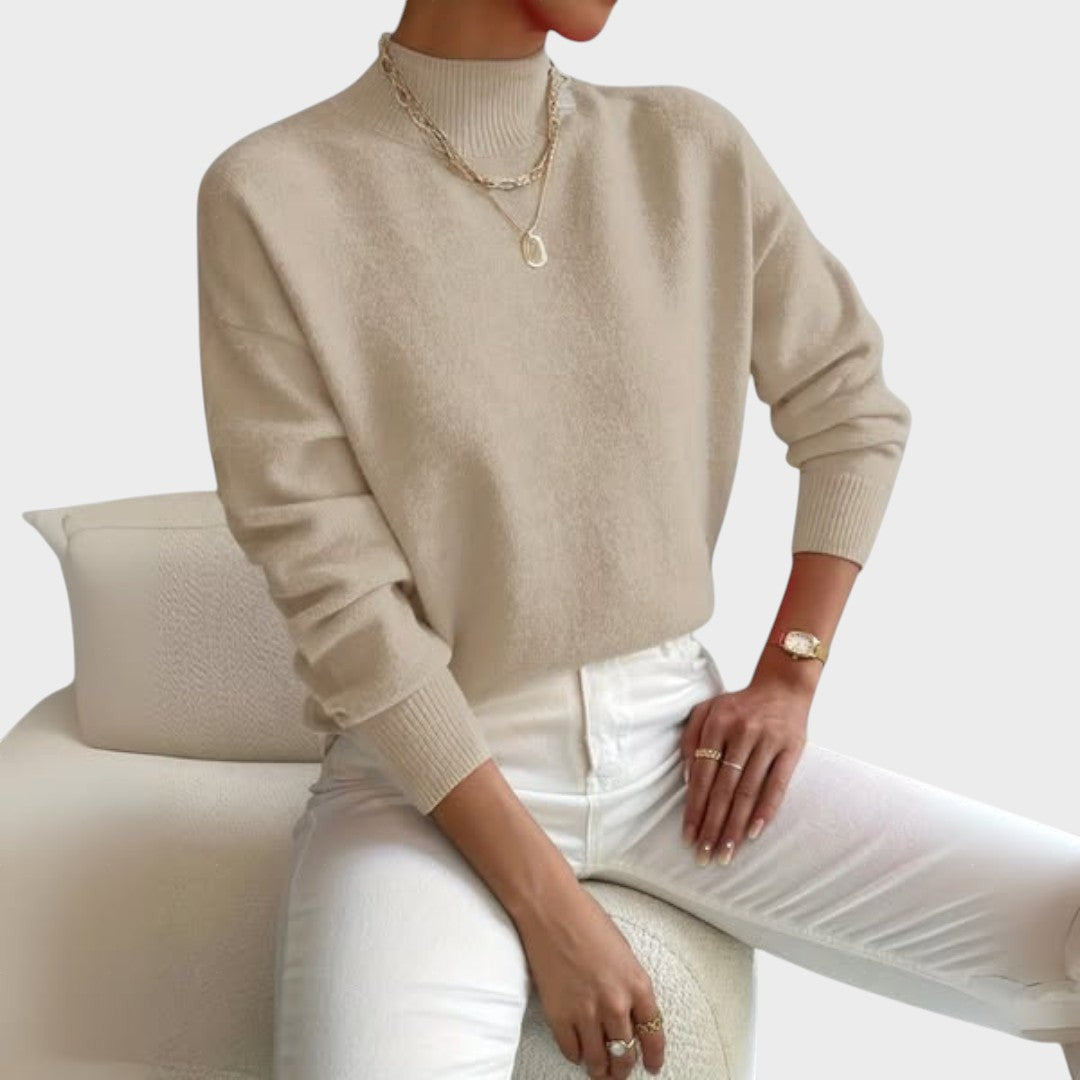 Trui "Elisabeth" – Basic met Hoge Kraag