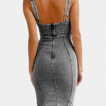 Robe en Jean "Henriette" – Zip & Fente