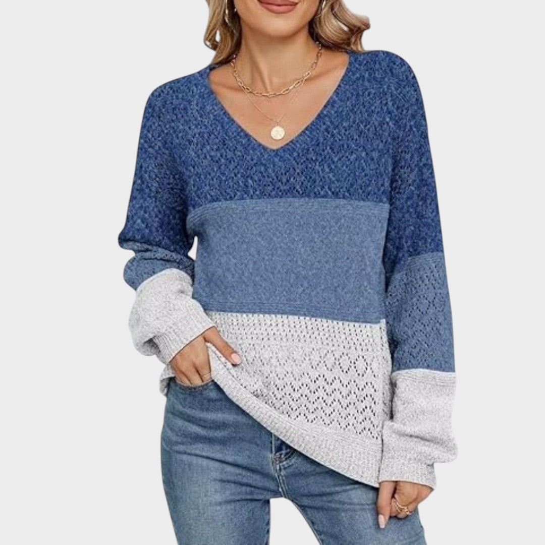 Pull "Annika" – Maille Fine Col en V