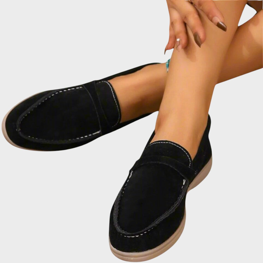 Mocassins confort "Lea" – Aspect daim