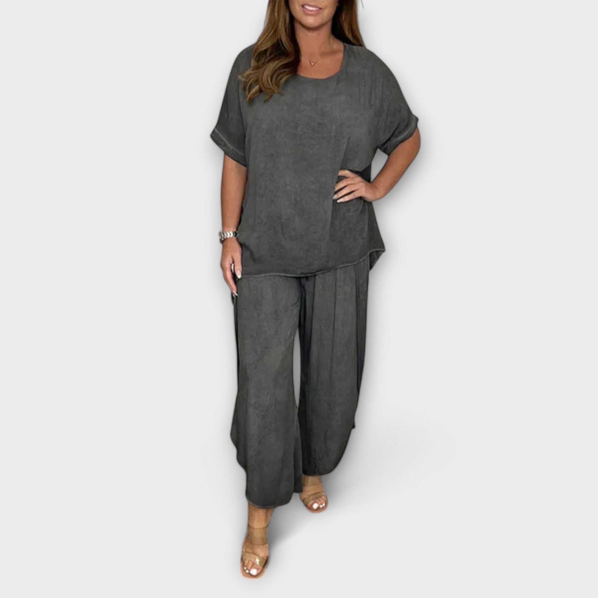 Tweedelige Set "Maria" – Blouse & Lange Broek