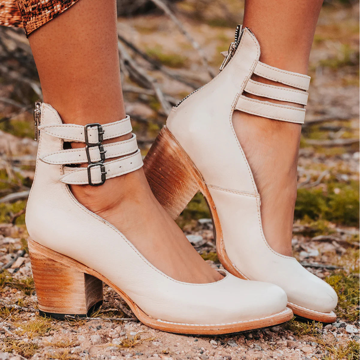 Escarpins "Ginevra" – Trois brides & talon bloc