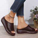 Orthopedische Plateausandalen "Heidi" – Slip-On