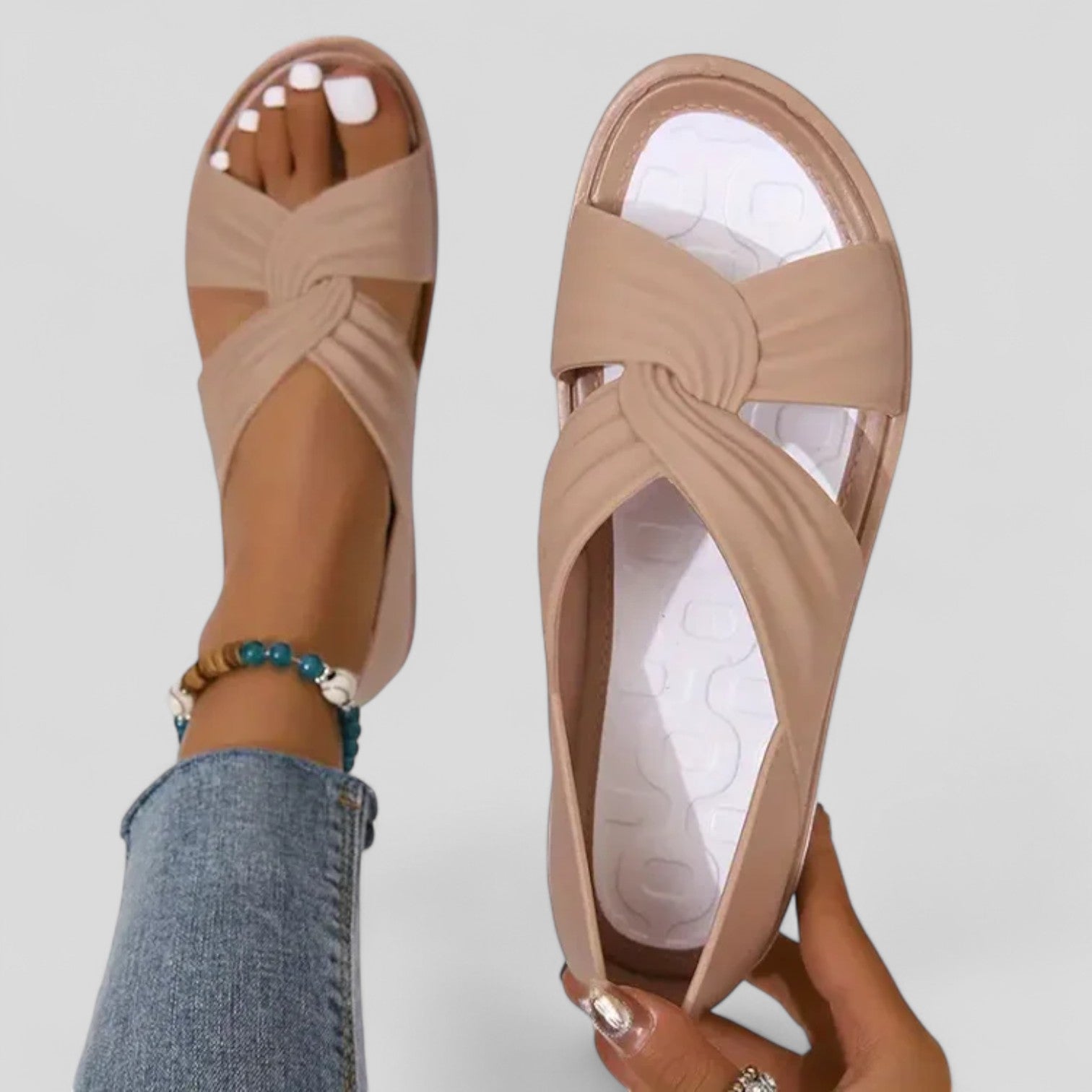 Sandales confort "Cornelia" – Brides croisées