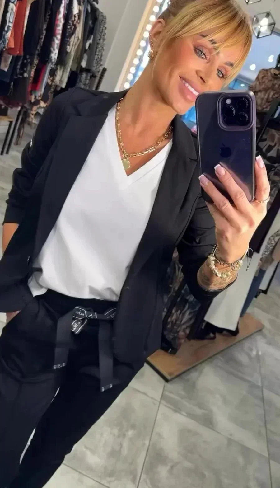 Ensemble "Adriana" – Blazer souple & pantalon