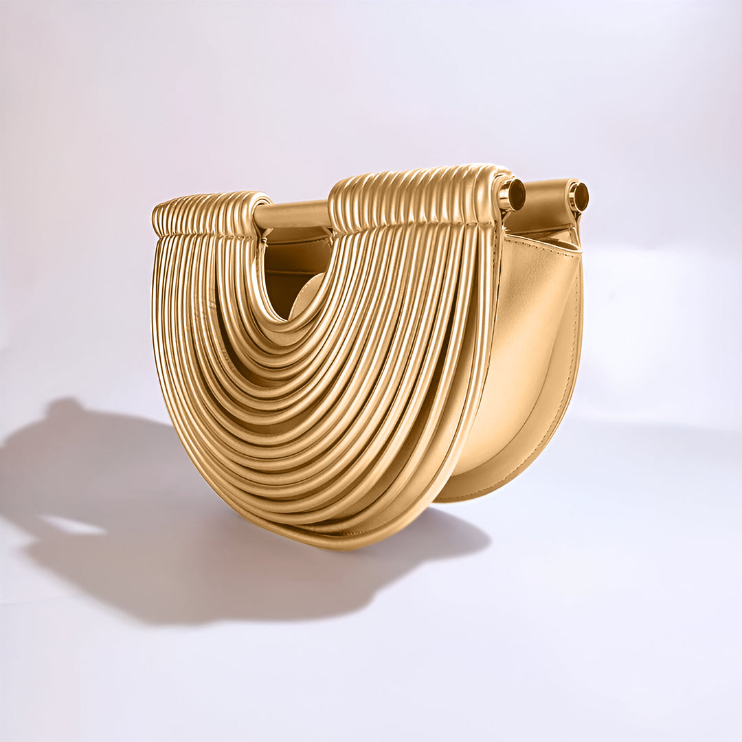 Handtas "Annemarie" – Metallic Halve Maan