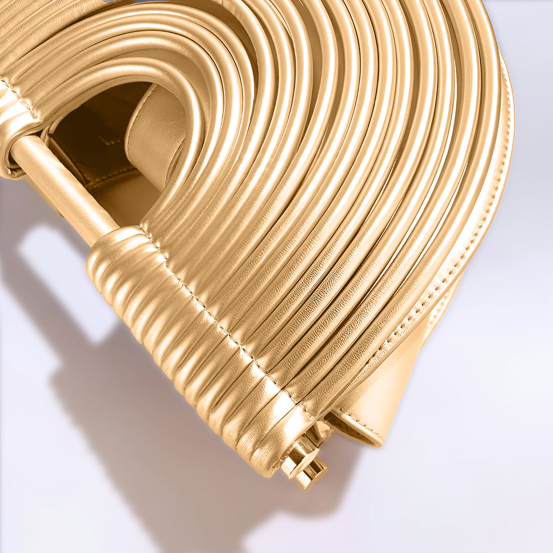 Handtas "Annemarie" – Metallic Halve Maan