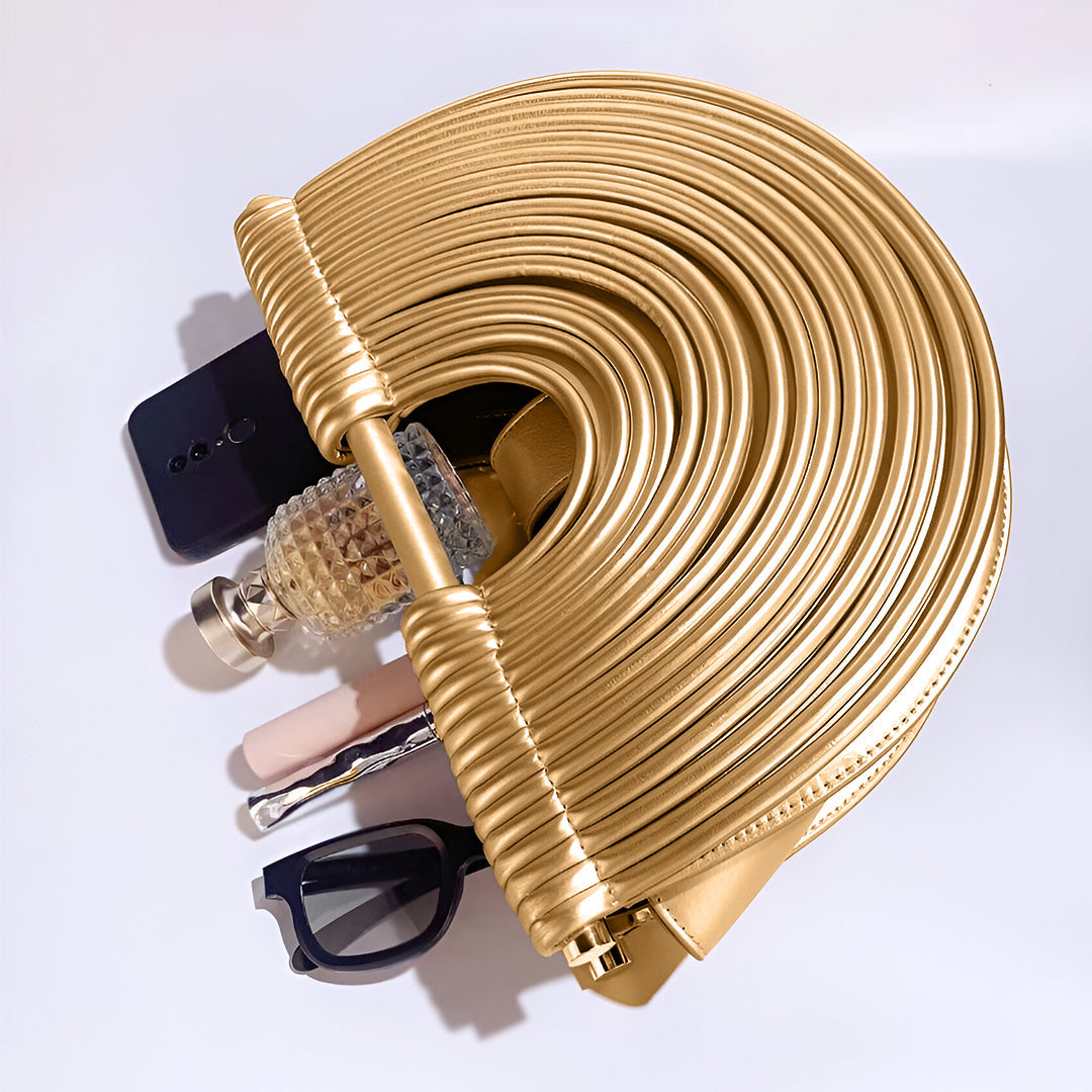 Handtas "Annemarie" – Metallic Halve Maan