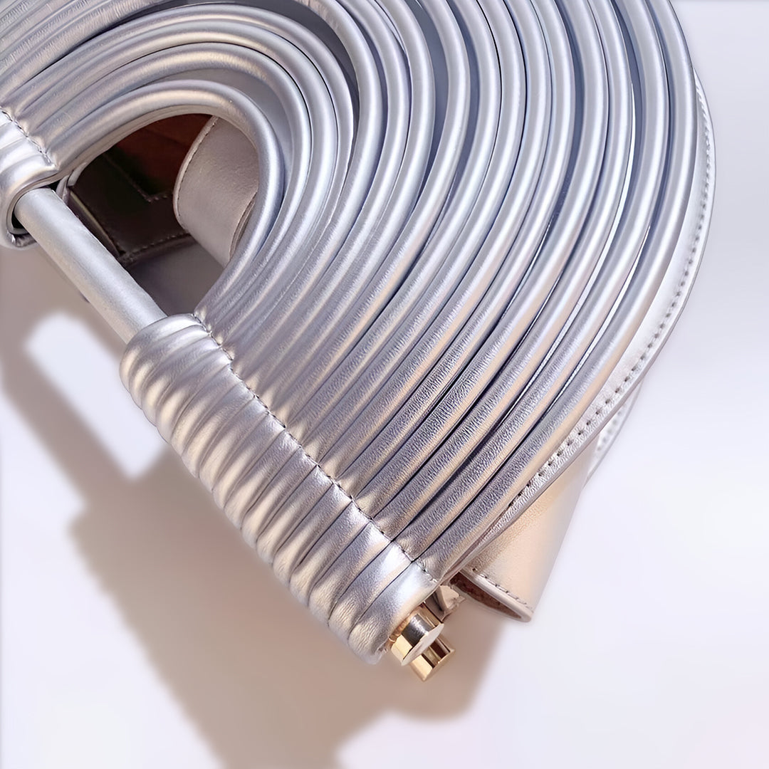 Handtas "Annemarie" – Metallic Halve Maan