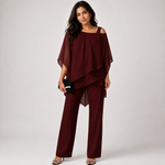 Avondset "Carolina" – Off-Shoulder Top & Broek