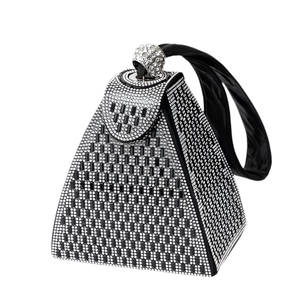 Handtas "Greta" – Strass in Zilver & Goud