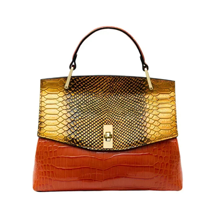 Sac bandoulière "Crocelle" – Imprimé serpent