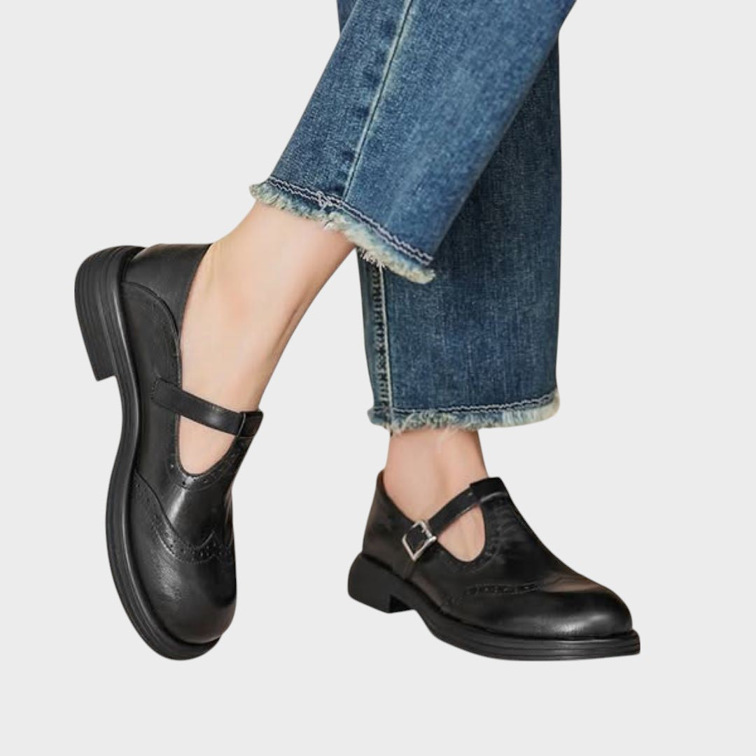 Chaussures en cuir "Hanna" – À bride