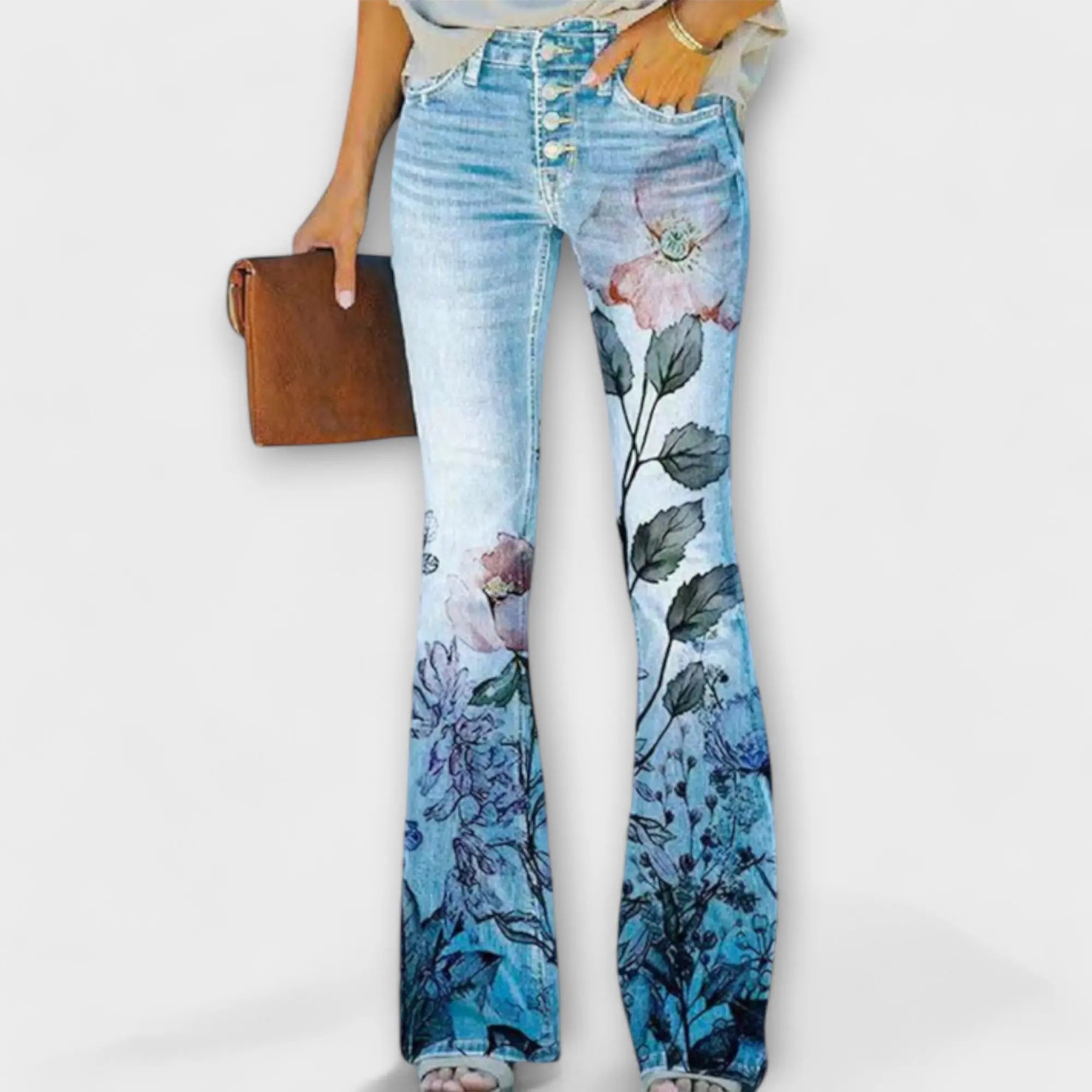 Pantalon "Laura" – Imprimé fleuri