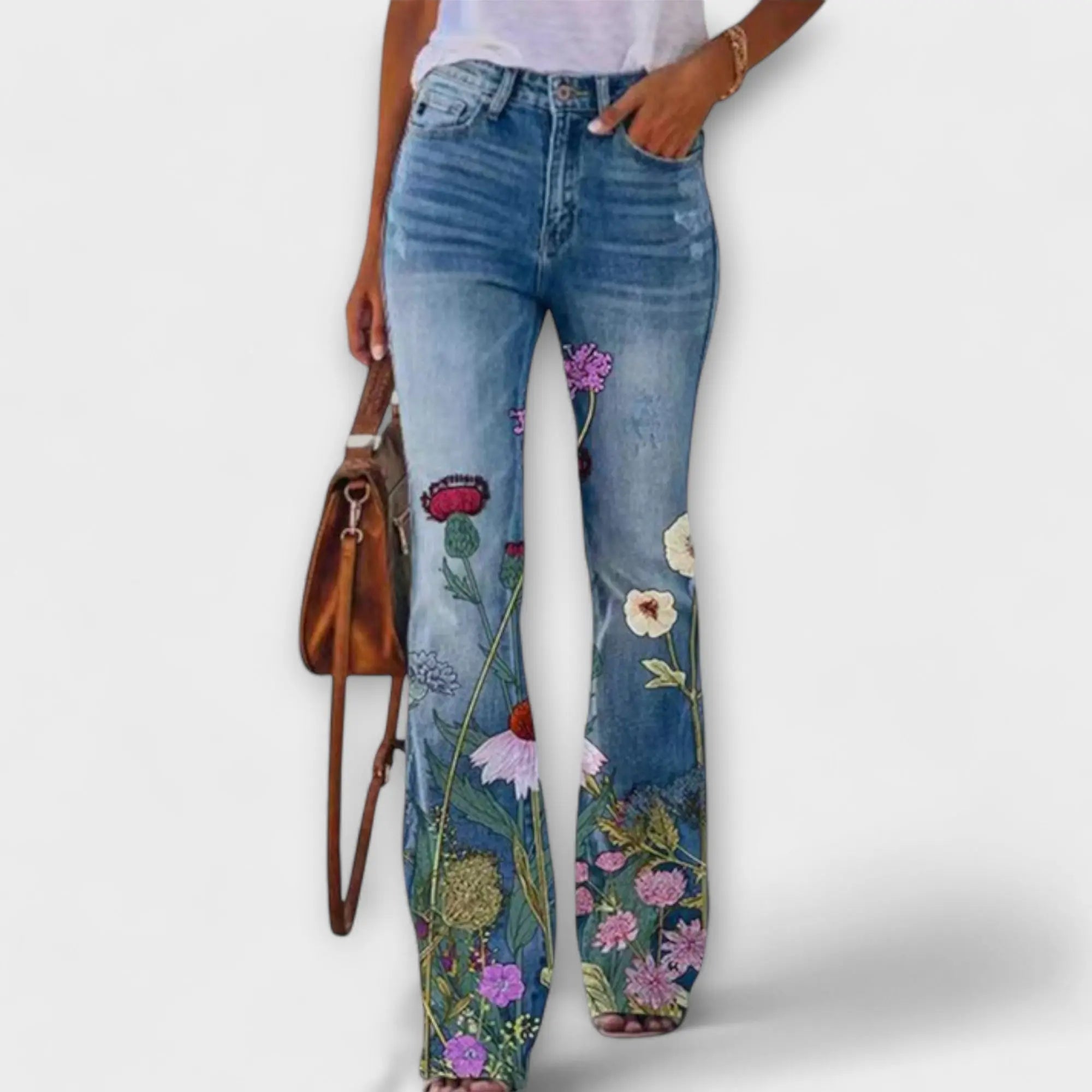 Pantalon "Laura" – Imprimé fleuri