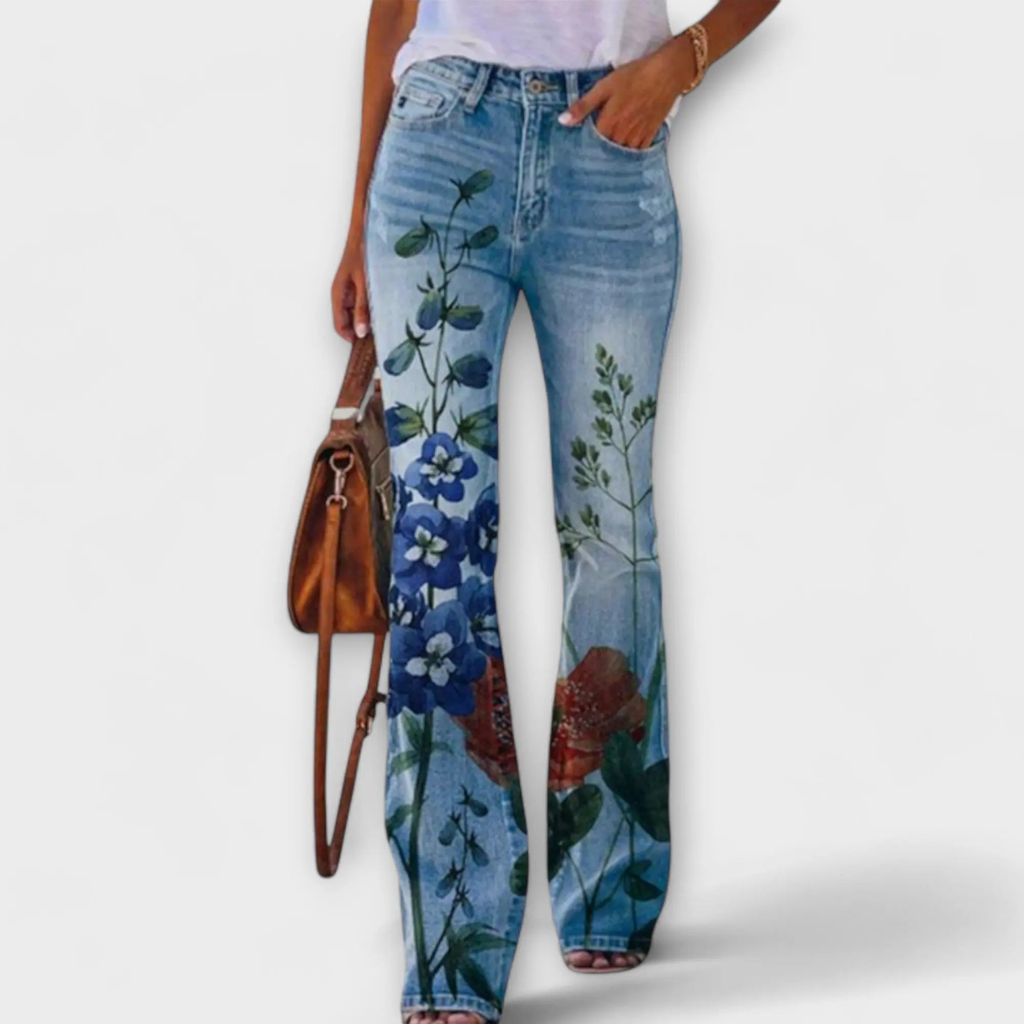 Pantalon "Laura" – Imprimé fleuri