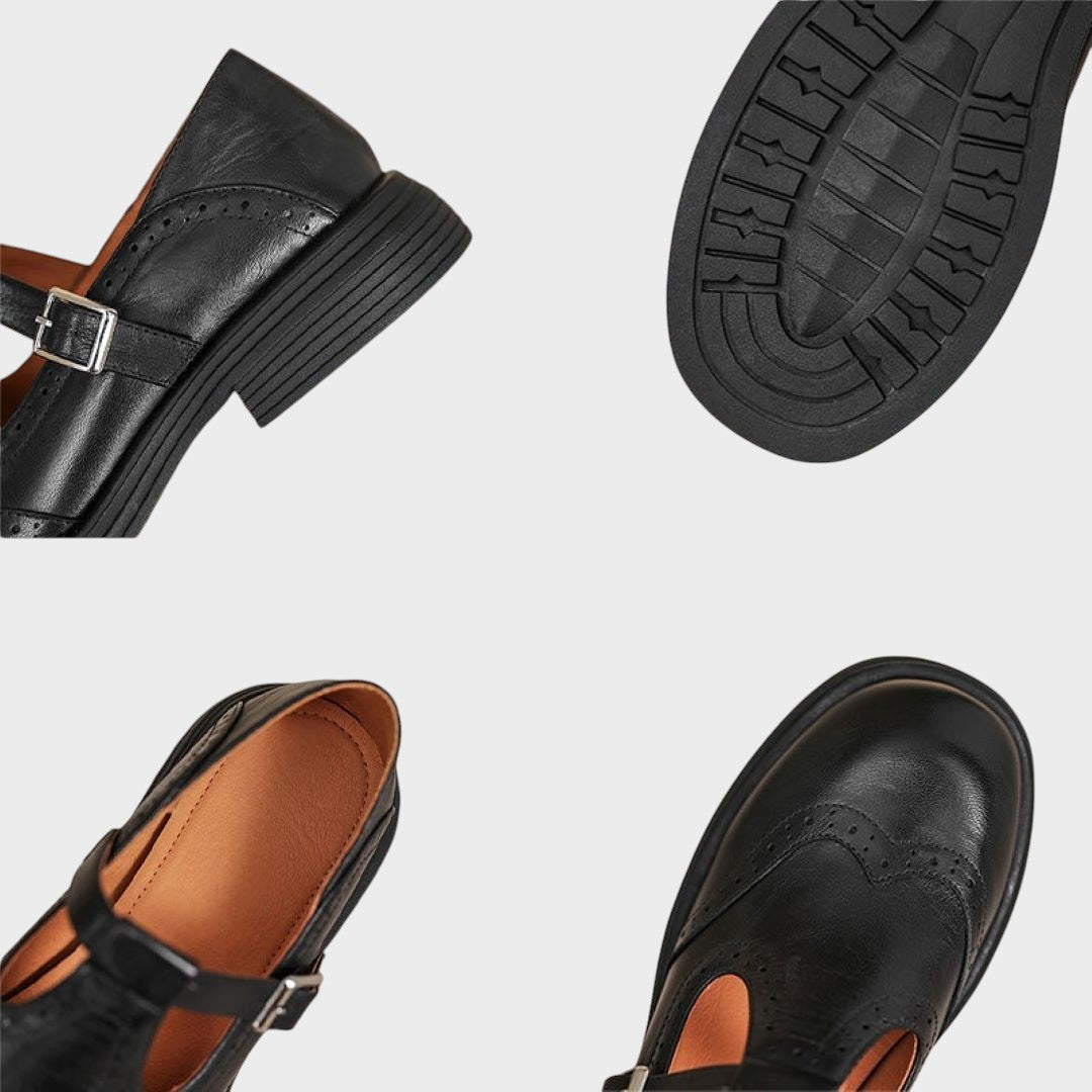 Chaussures en cuir "Hanna" – À bride