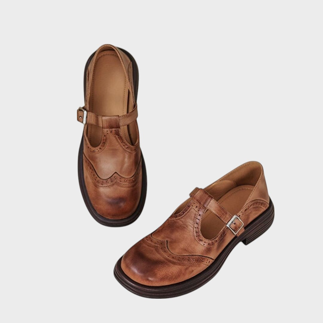 Chaussures en cuir "Hanna" – À bride