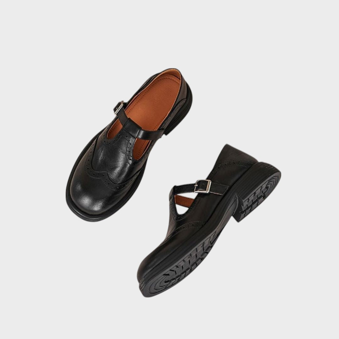 Chaussures en cuir "Hanna" – À bride