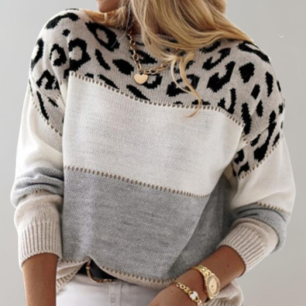 Trui "Emma" – Casual Luipaardprint