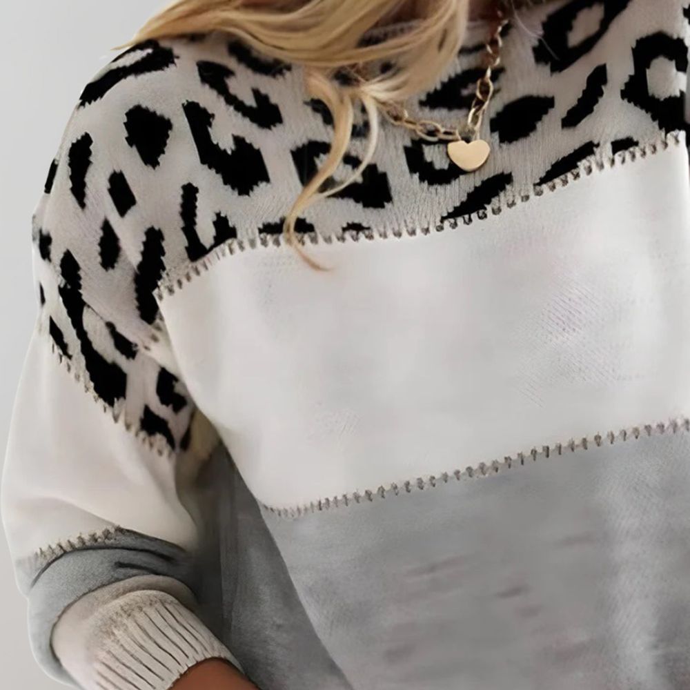 Trui "Emma" – Casual Luipaardprint