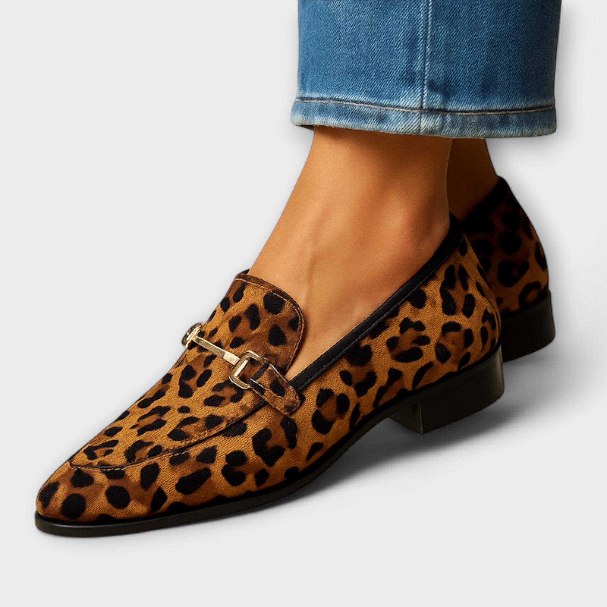 Mocassins "Klara" – Imprimé sauvage à boucle