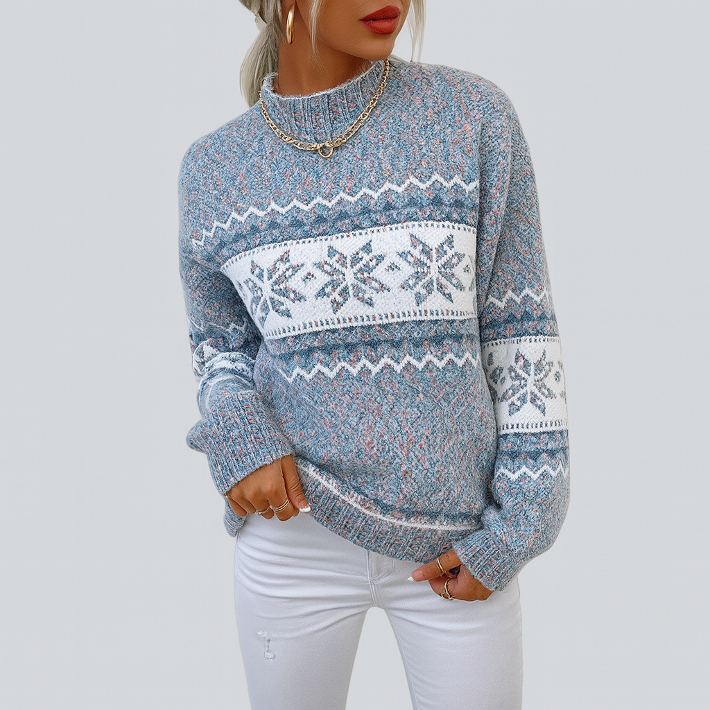 Trui "Marlene" – Vintage Sneeuwvlokken