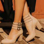 Pumps "Ginevra" – Drie Bandjes & Blokhak