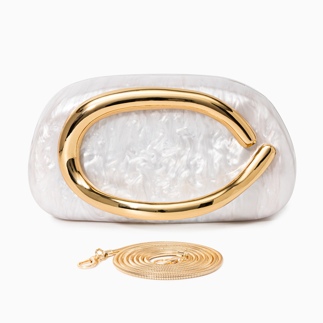 Clutch "Margarethe" – Parelmoerglans