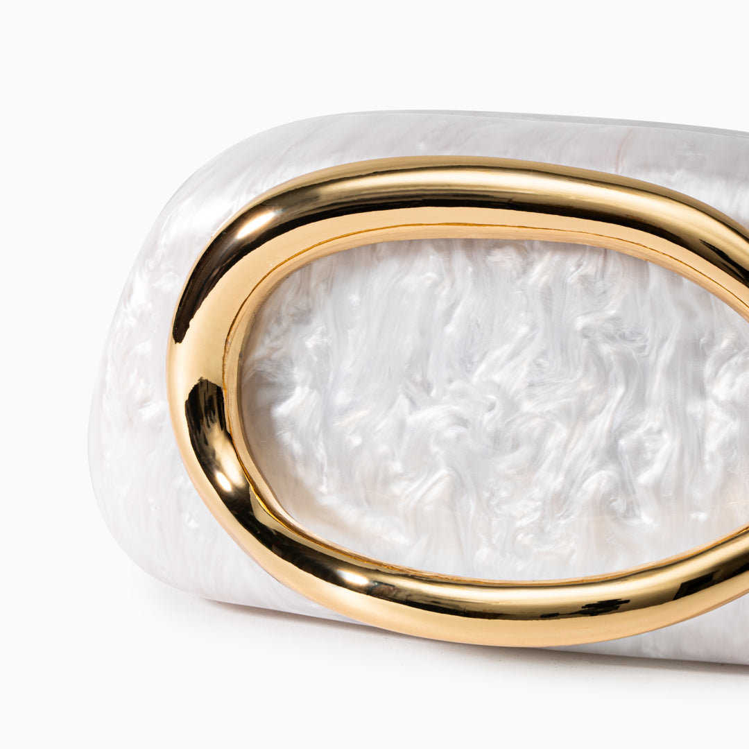 Clutch "Margarethe" – Parelmoerglans