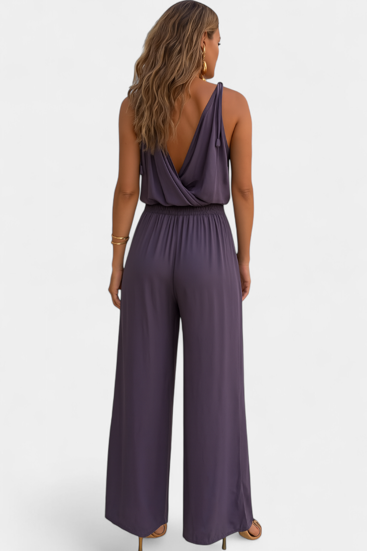 Combinaison "Theresa" – Lilas aux détails dorés